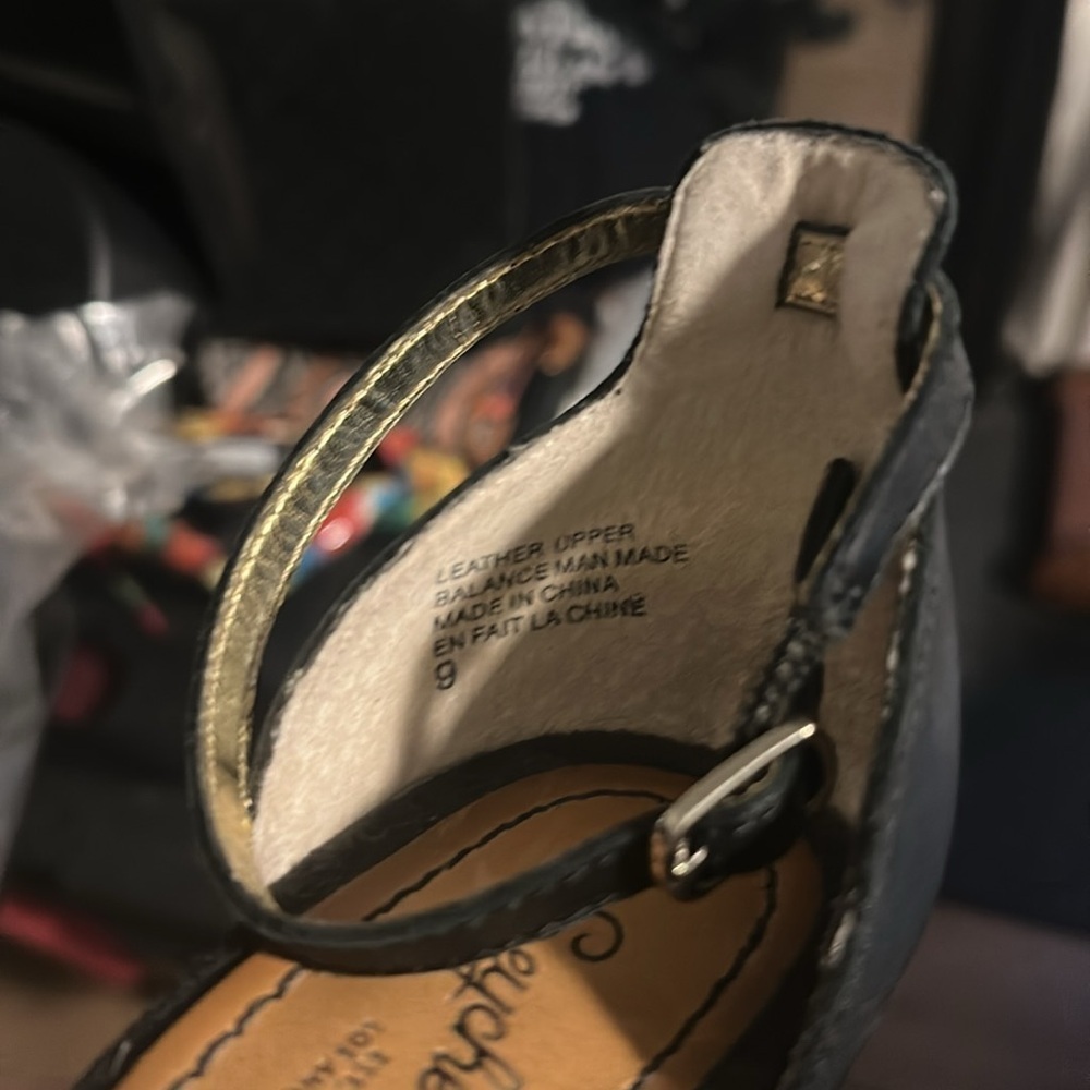 Seychelles wedge sandals 3.5/4” heel ankle strap. EUC Size 9 - Picture 2 of 4